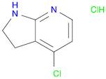 1H-Pyrrolo[2,3-b]pyridine, 4-chloro-2,3-dihydro-, hydrochloride (1:1)