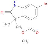 1H-Indole-4-carboxylic acid, 6-bromo-2,3-dihydro-3,3-dimethyl-2-oxo-, methyl ester