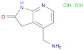 2H-Pyrrolo[2,3-b]pyridin-2-one, 4-(aminomethyl)-1,3-dihydro-, hydrochloride (1:2)