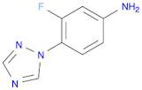 Benzenamine, 3-fluoro-4-(1H-1,2,4-triazol-1-yl)-