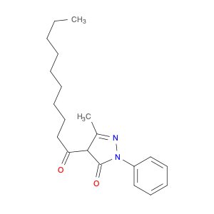 3H-Pyrazol-3-one, 2,4-dihydro-5-methyl-4-(1-oxodecyl)-2-phenyl-