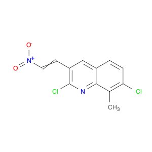 Quinoline, 2,7-dichloro-8-methyl-3-(2-nitroethenyl)-