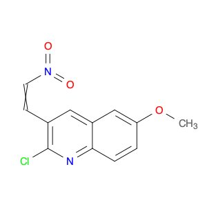 Quinoline, 2-chloro-6-methoxy-3-(2-nitroethenyl)-