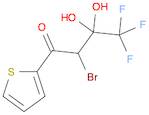 1-Butanone, 2-bromo-4,4,4-trifluoro-3,3-dihydroxy-1-(2-thienyl)-