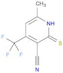 3-Pyridinecarbonitrile, 1,2-dihydro-6-methyl-2-thioxo-4-(trifluoromethyl)-