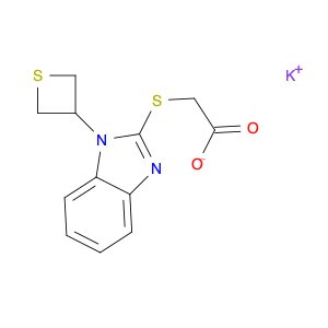 Acetic acid, 2-[[1-(3-thietanyl)-1H-benzimidazol-2-yl]thio]-, potassium salt (1:1)