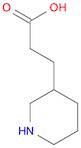 3-Piperidinepropanoic acid