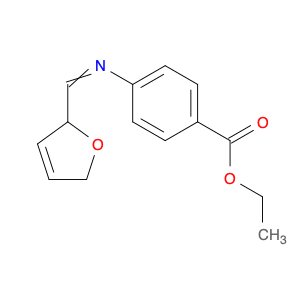 Benzoic acid, 4-[[(2,5-dihydro-2-furanyl)methylene]amino]-, ethyl ester