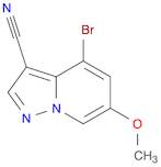 Pyrazolo[1,5-a]pyridine-3-carbonitrile, 4-bromo-6-methoxy-