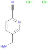 2-Pyridinecarbonitrile, 5-(aminomethyl)-, hydrochloride (1:2)