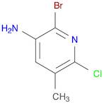 3-Pyridinamine, 2-bromo-6-chloro-5-methyl-