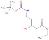 Pentanoic acid, 5-[[(1,1-dimethylethoxy)carbonyl]amino]-3-hydroxy-, ethyl ester, (R)- (9CI)