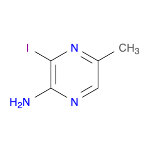 2-Pyrazinamine, 3-iodo-5-methyl-