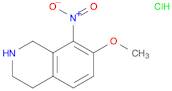 Isoquinoline, 1,2,3,4-tetrahydro-7-methoxy-8-nitro-, hydrochloride (1:1)