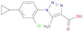 1H-1,2,3-Triazole-4-carboxylic acid, 1-(2-chloro-4-cyclopropylphenyl)-5-methyl-