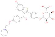 β-D-Glucopyranosiduronic acid, 4-[6-hydroxy-3-[4-[2-(1-piperidinyl)ethoxy]benzoyl]benzo[b]thien-2-…