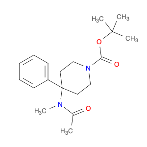 1-Piperidinecarboxylic acid, 4-(acetylmethylamino)-4-phenyl-, 1,1-dimethylethyl ester