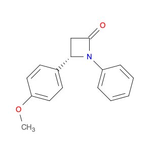 2-Azetidinone, 4-(4-methoxyphenyl)-1-phenyl-, (S)- (9CI)