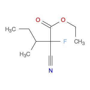 Pentanoic acid, 2-cyano-2-fluoro-3-methyl-, ethyl ester