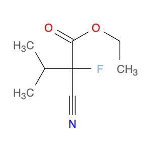 Butanoic acid, 2-cyano-2-fluoro-3-methyl-, ethyl ester