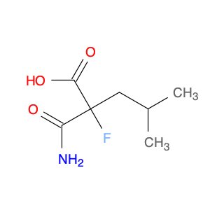 Pentanoic acid, 2-(aminocarbonyl)-2-fluoro-4-methyl-