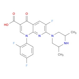 1,8-Naphthyridine-3-carboxylic acid, 1-(2,4-difluorophenyl)-7-(3,5-dimethyl-1-piperazinyl)-6-fluor…