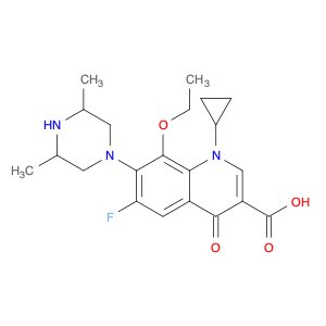 3-Quinolinecarboxylic acid, 1-cyclopropyl-7-(3,5-dimethyl-1-piperazinyl)-8-ethoxy-6-fluoro-1,4-dih…