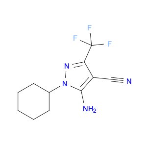 1H-Pyrazole-4-carbonitrile, 5-amino-1-cyclohexyl-3-(trifluoromethyl)-