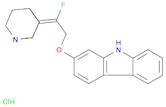 9H-Carbazole, 2-[(2E)-2-(1-azabicyclo[2.2.2]oct-3-ylidene)-2-fluoroethoxy]-, hydrochloride (1:1)