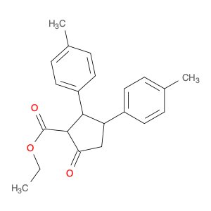 Cyclopentanecarboxylic acid, 2,3-bis(4-methylphenyl)-5-oxo-, ethyl ester