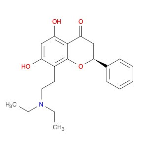 4H-1-Benzopyran-4-one, 8-[2-(diethylamino)ethyl]-2,3-dihydro-5,7-dihydroxy-2-phenyl-, (S)- (9CI)
