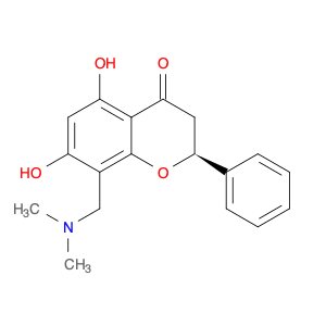 4H-1-Benzopyran-4-one, 8-[(dimethylamino)methyl]-2,3-dihydro-5,7-dihydroxy-2-phenyl-, (S)- (9CI)