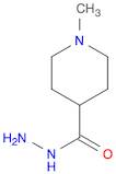 4-Piperidinecarboxylic acid, 1-methyl-, hydrazide