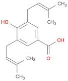 Benzoic acid, 4-hydroxy-3,5-bis(3-methyl-2-buten-1-yl)-