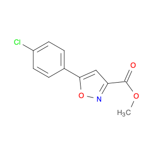 3-Isoxazolecarboxylic acid, 5-(4-chlorophenyl)-, methyl ester