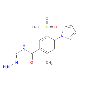 Benzamide, N-(aminoiminomethyl)-2-methyl-5-(methylsulfonyl)-4-(1H-pyrrol-1-yl)-