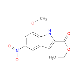 1H-Indole-2-carboxylic acid, 7-methoxy-5-nitro-, ethyl ester