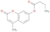 Butanoic acid, 4-methyl-2-oxo-2H-1-benzopyran-7-yl ester