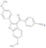 Benzonitrile, 4-[[6-methoxy-2-(4-methoxyphenyl)-3-benzofuranyl]carbonyl]-