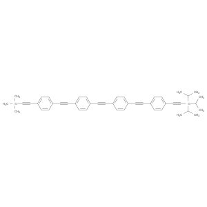 Triisopropyl((4-((4-((4-((4-((trimethylsilyl)ethynyl)phenyl)ethynyl)phenyl)ethynyl)phenyl)ethynyl)…