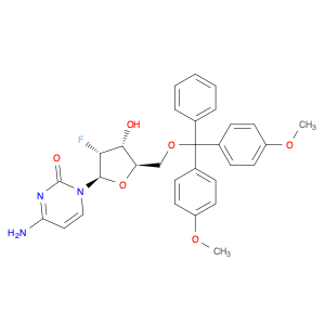 Cytidine, 5'-O-[bis(4-methoxyphenyl)phenylmethyl]-2'-deoxy-2'-fluoro- (9CI)