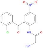 Acetamide, 2-amino-N-[2-(2-chlorobenzoyl)-4-nitrophenyl]-