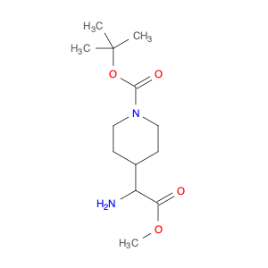 4-Piperidineacetic acid, α-amino-1-[(1,1-dimethylethoxy)carbonyl]-, methyl ester