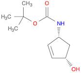 Carbamic acid, N-[(1R,4S)-4-hydroxy-2-cyclopenten-1-yl]-, 1,1-dimethylethyl ester, rel-