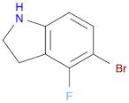 1H-Indole, 5-bromo-4-fluoro-2,3-dihydro-