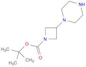 1-Azetidinecarboxylic acid, 3-(1-piperazinyl)-, 1,1-dimethylethyl ester