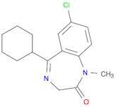 2H-1,4-Benzodiazepin-2-one, 7-chloro-5-cyclohexyl-1,3-dihydro-1-methyl-