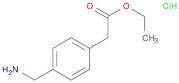 Benzeneacetic acid, 4-(aminomethyl)-, ethyl ester, hydrochloride (1:1)