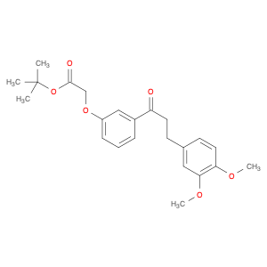 Acetic acid, 2-[3-[3-(3,4-dimethoxyphenyl)-1-oxopropyl]phenoxy]-, 1,1-dimethylethyl ester