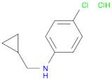 Benzenamine, 4-chloro-N-(cyclopropylmethyl)-, hydrochloride (1:1)